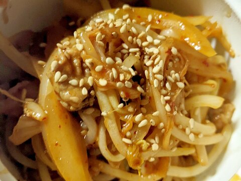 もやし豚キムチ